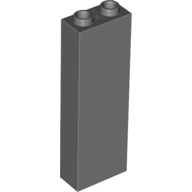 Brick 1X2X5 - Dark Stone Grey
