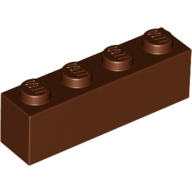 Brick 1X4 - Reddish Brown