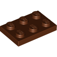 Plate 2X3 - Reddish Brown