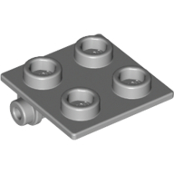 Plate 2X2 (Rocking) - Medium Stone Grey