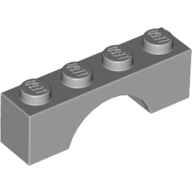 Brick W. Bow 1X4 - Medium Stone Grey