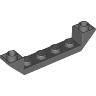 Inverted Roof Tile 6X1X1 - Dark Stone Grey