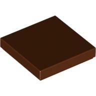 Flat Tile 2X2 - Reddish Brown