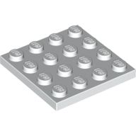 Plate 4X4 - White