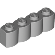 Palisade Brick 1X4 - Medium Stone Grey