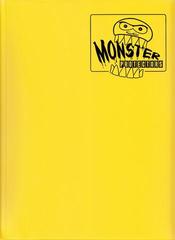 Monster Protectors 9 Pocket Matte Yellow Binder