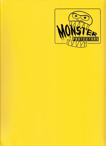 Monster Protectors 9 Pocket Matte Yellow Binder