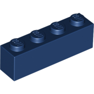 Brick 1X4 - Earth Blue