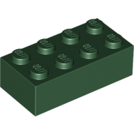 Brick 2X4 - Earth Green