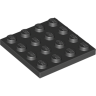 Plate 4X4 - Black