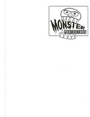 Monster Protectors 9 Pocket Matte White Binder