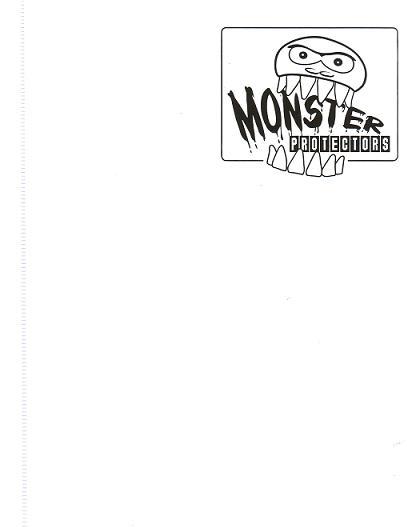 Monster Protectors 9 Pocket Matte White Binder