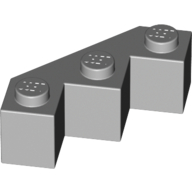 Facet Brick 3X3X1 - Medium Stone Grey