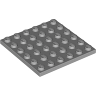 Plate 6X6 - Medium Stone Grey
