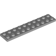 Plate 2X10 - Medium Stone Grey