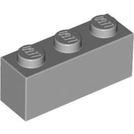 Brick 1X3 - Medium Stone Grey