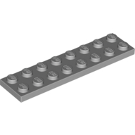 Plate 2X8 - Medium Stone Grey