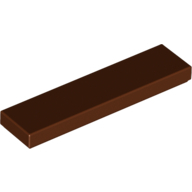 Flat Tile 1X4 - Reddish Brown
