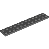 Plate 2X12 - Dark Stone Grey
