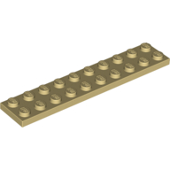 Plate 2X10 - Brick Yellow