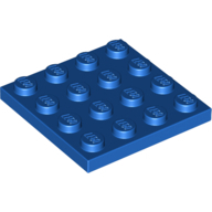 Plate 4X4 - Bright Blue
