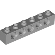 Brick 1X6, Minuscule4,9 - Medium Stone Grey
