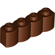 Palisade Brick 1X4 - Reddish Brown