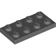 Plate 2X4 - Dark Stone Grey