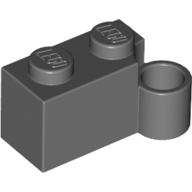 Hinge 1X2 Lower Part - Dark Stone Grey