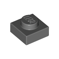 Plate 1X1 - Dark Stone Grey
