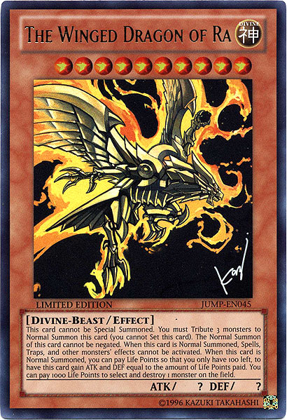 The Winged Dragon of Ra - JUMP-EN045 - Ultra Rare - Limited Edition