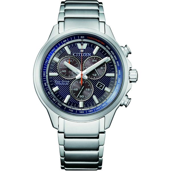Citizen AT2470-85L - Eco-Drive Chronograph Super Titanium