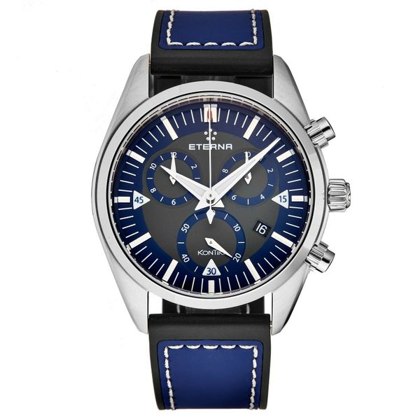 Eterna 1250.41.81.1303 - KonTiki Quartz Chronograph Blue
