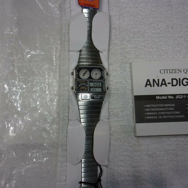 Citizen JG2000-59F - Ana-digi Thermometer Dual Time