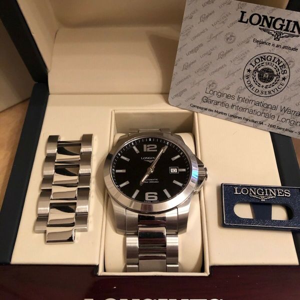 Longines L3.677.4.58 - Conquest Automatic 41mm Black