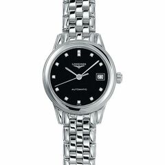 Longines L4.274.4.57 - Flagship 26 Automatic Stainless Steel Black Diamond