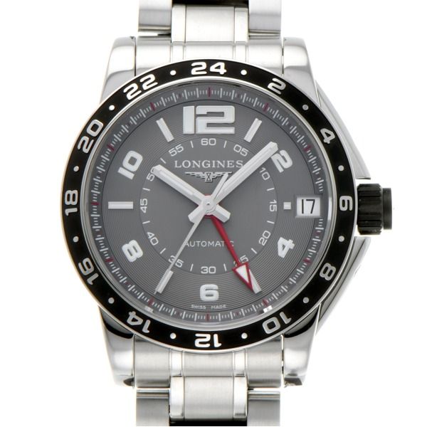 Longines L3.668.4.79 - Admiral GMT Grey Bracelet