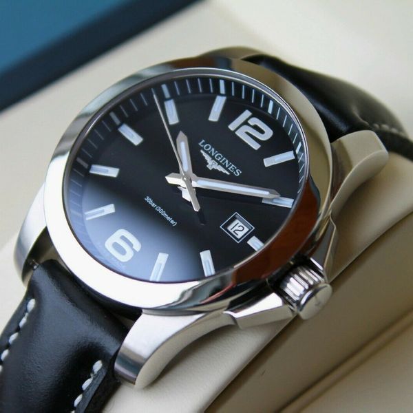 Longines L3.659.4.58 - Conquest Quartz 41mm Black