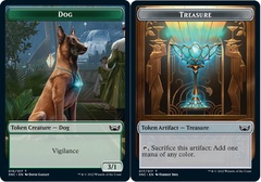 Token - Dog // Treasure (017) - Foil