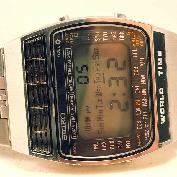 Seiko A239-5020 - World Time LCD