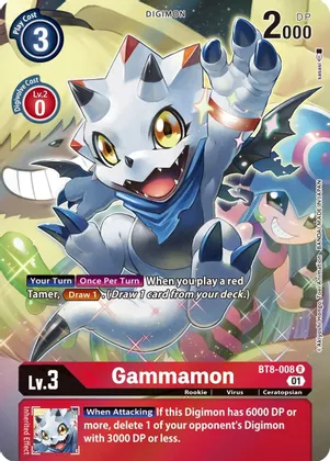 Gammamon - BT8-008 - R - Alternate Art