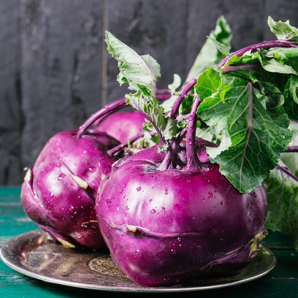 Kohlrabi Seeds (Organic) - Purple Vienna