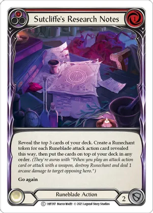 Sutcliffes Research Notes (Red)