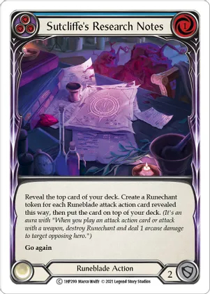Sutcliffes Research Notes (Blue)