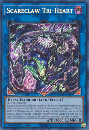 Scareclaw Tri-Heart - DIFO-EN049 - Secret Rare - 1st Edition