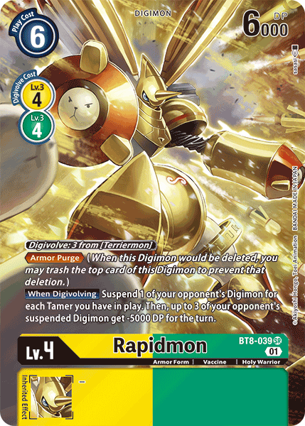 Rapidmon - BT8-039 - SR - Alternate Art