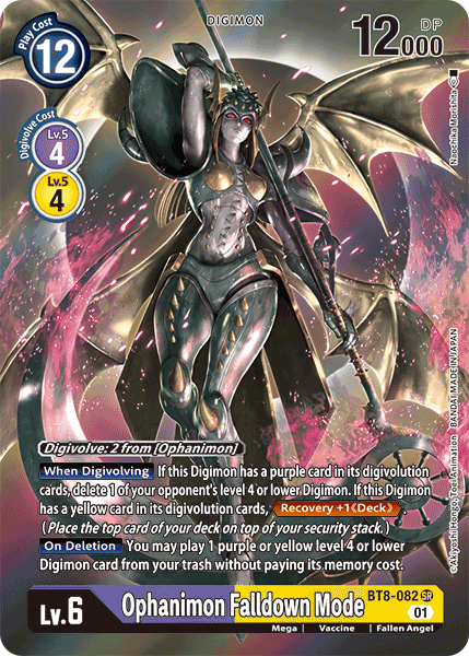 Ophanimon Falldown Mode - BT8-082 - SR - Alternate Art Ophanimon Falldown Mode - BT8-082 - SR - Alternate Art