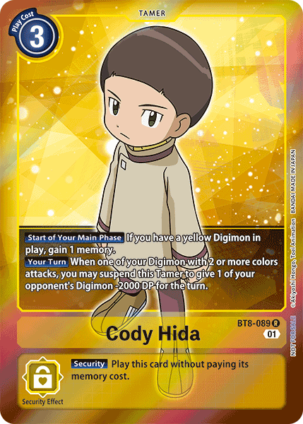 Cody Hida (Box Topper) - BT8-089 - R - Alternate Art Cody Hida (Box Topper) - BT8-089 - R - Alternate Art