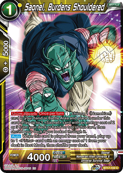 Saonel, Burdens Shouldered - BT17-102 - C