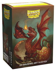 Dragon Shield Brushed Art Standard-Size Sleeves - Baby Dragon Sparky